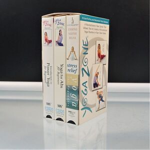 Yoga 3 VHS Tapes Yoga For Beginners Abs Yoga Power Yoga Stress Relief Yoga